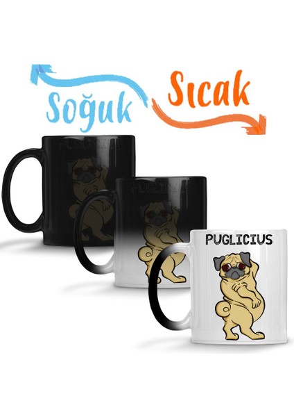 Puglicius Köpek Sihirli Kupa Bardak Porselen