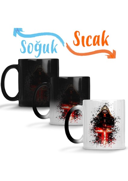 Kylo Ren Star Wars Sihirli Kupa Bardak Porselen
