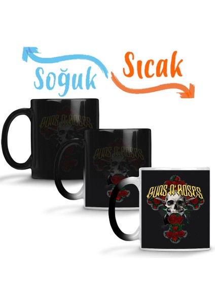 Guns N Roses Sihirli Kupa Bardak Porselen