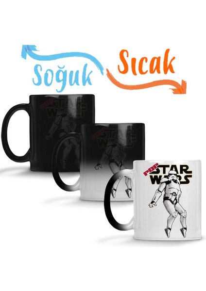 Pop Star Wars Sihirli Kupa Bardak Porselen