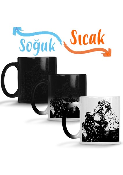 Dinossauro Sihirli Kupa Bardak Porselen