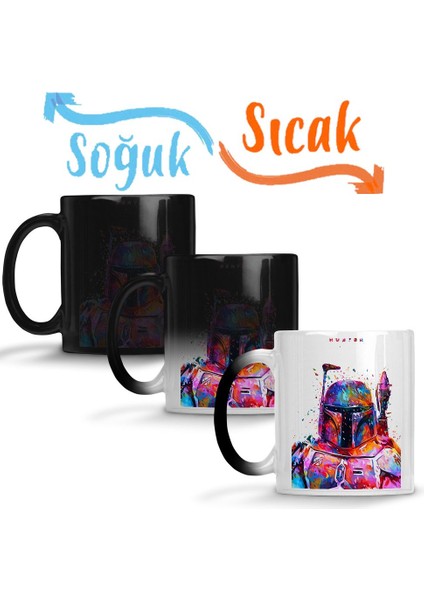 Hunter Star Wars Sihirli Kupa Bardak Porselen