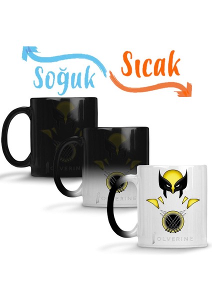 Wolverine Fem Sihirli Kupa Bardak Porselen
