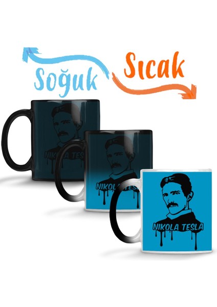 Nikola Tesla Sihirli Kupa Bardak Porselen