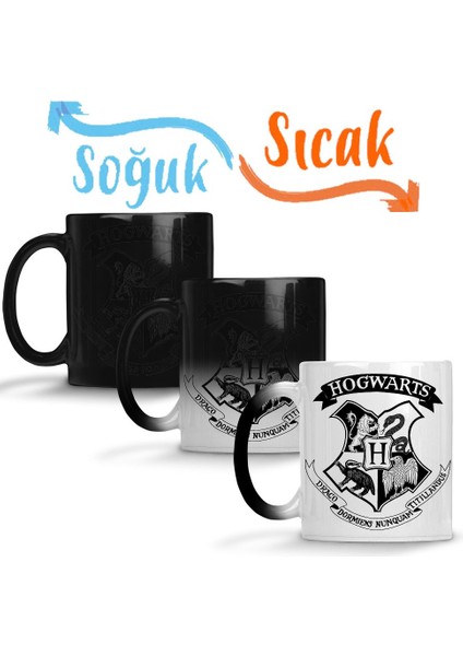 Hogwarts 02 Sihirli Kupa Bardak Porselen