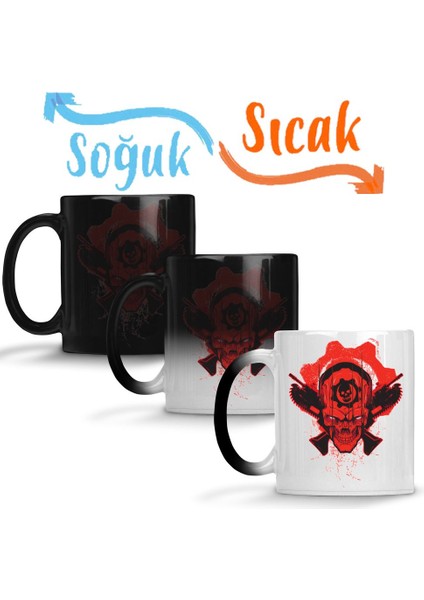 Lancer Na Carveira Gears Of War Sihirli Kupa Bardak Porselen