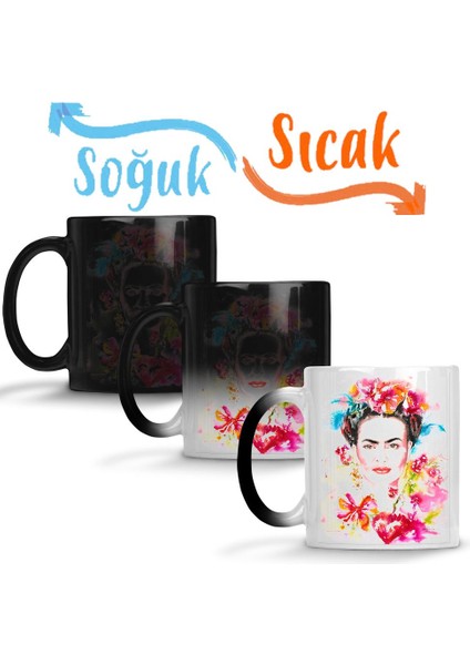 Frida Kahlo 7 Sihirli Kupa Bardak Porselen