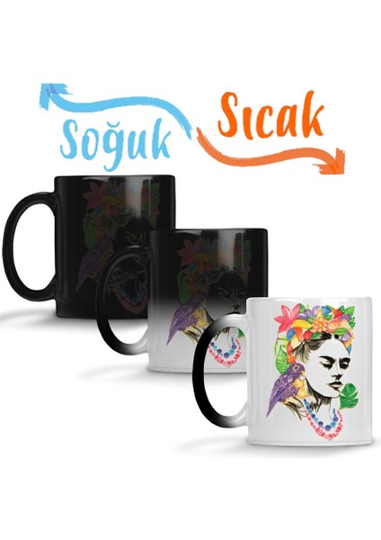 Frida Kahlo Sihirli Kupa Bardak Porselen