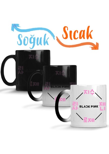 Blackpink Blackpınk Sihirli Kupa Bardak Porselen