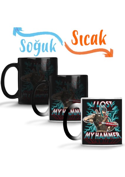 Thor I Lost My Hammer Sihirli Kupa Bardak Porselen