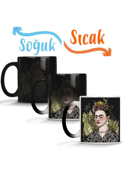 Frida Kahlo 11 Sihirli Kupa Bardak Porselen