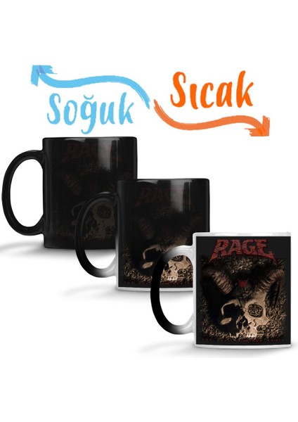 Rage Band Rage The Devil Sihirli Kupa Bardak Porselen