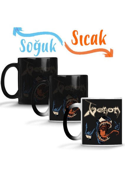 Venom Metalhead Sihirli Kupa Bardak Porselen