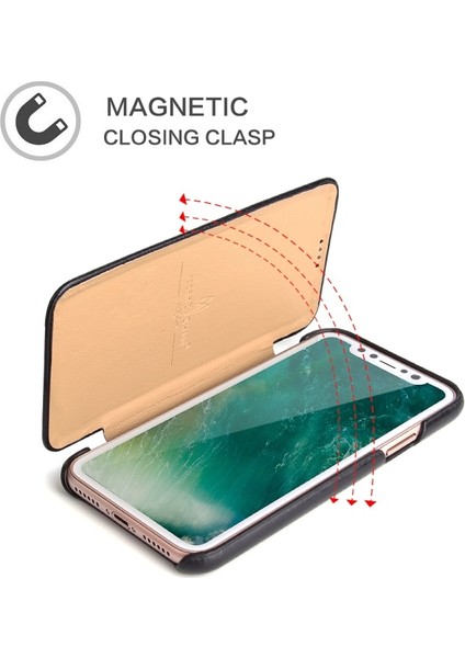 Deri Telefon Kılıfı Apple iPhone x 5.8 Inç (Yurt Dışından) modelleri