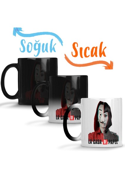 La Casa De Papel 03 Sihirli Kupa Bardak Porselen
