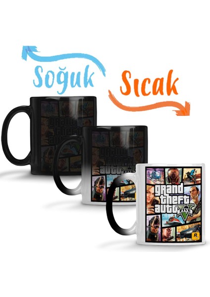 Grand Theft Auto 5 Gta V Sihirli Kupa Bardak Porselen