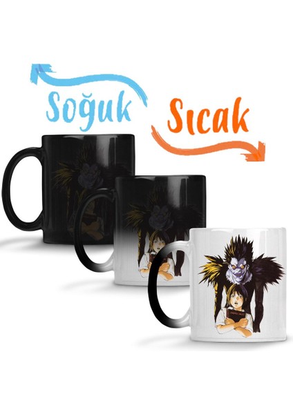 Death Note Sihirli Kupa Bardak Porselen