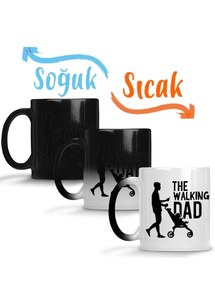 The Walking Dad Sihirli Kupa Bardak Porselen