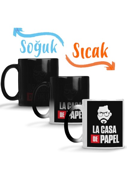 La Casa De Papel 010 Sihirli Kupa Bardak Porselen
