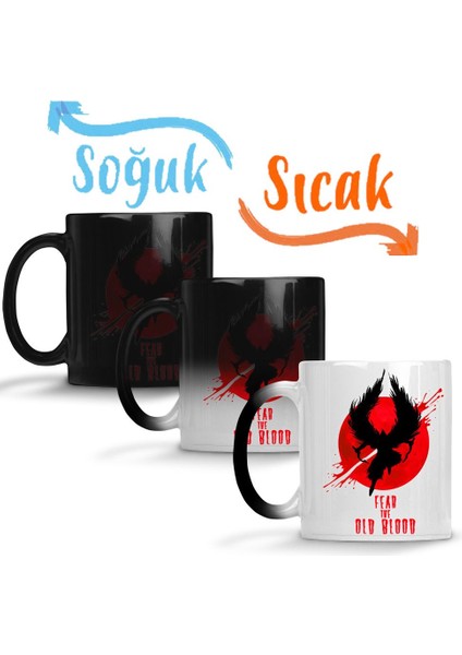Fire Blood Fear The Old Blood Sihirli Kupa Bardak Porselen