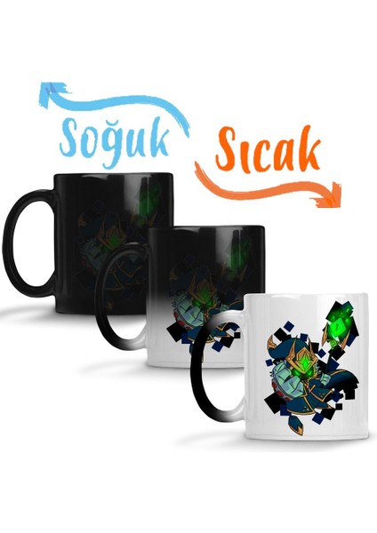 League Of Legends Bölüm Sonu Canavarı Boss Lol Veigar Sihirli Kupa Bardak Porselen
