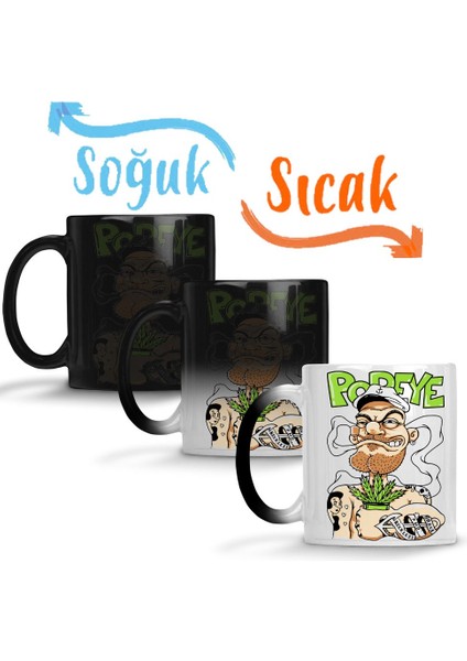 Temel Reis Popeye Sihirli Kupa Bardak Porselen