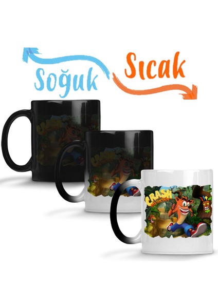 Crash Bandicoot Sihirli Kupa Bardak Porselen