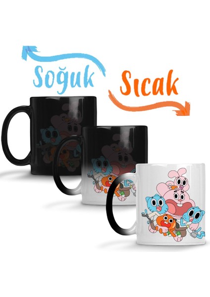 Gumball Cartoon Network Sihirli Kupa Bardak Porselen