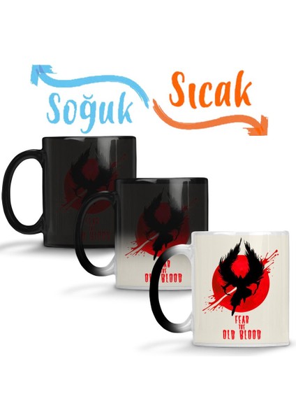 Fire Blood Fear The Old Blood Sihirli Kupa Bardak Porselen