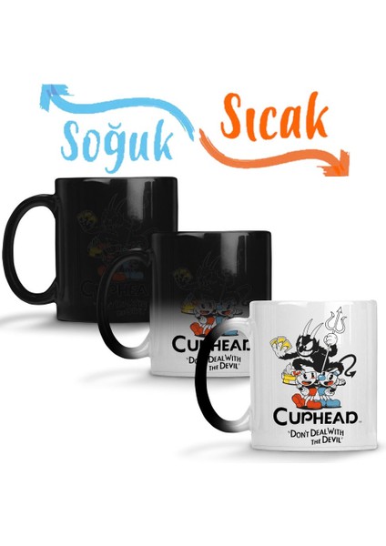 Cuphead Don't Dealwith The Devil Sihirli Kupa Bardak Porselen