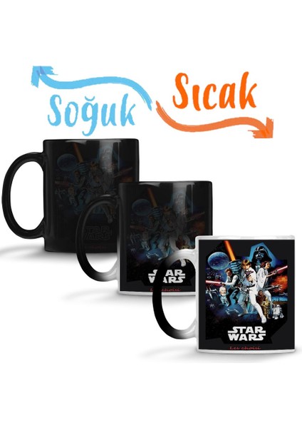 Star Wars 12 Sihirli Kupa Bardak Porselen