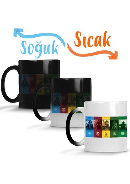 Büyük Turan Ülküsü Sihirli Kupa Bardak Porselen