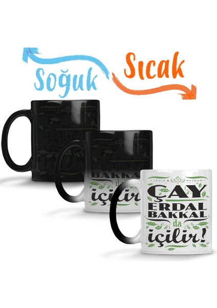 Çay Erdal Bakkalda Içilir Erdal Bakkal Sihirli Kupa Bardak Porselen