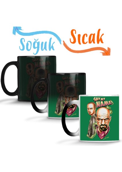 Breaking Bad Say My Name Sihirli Kupa Bardak Porselen