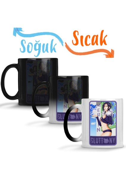 Seven Deadly Sins Merlin - Sin Of Gluttony Sihirli Kupa Bardak Porselen