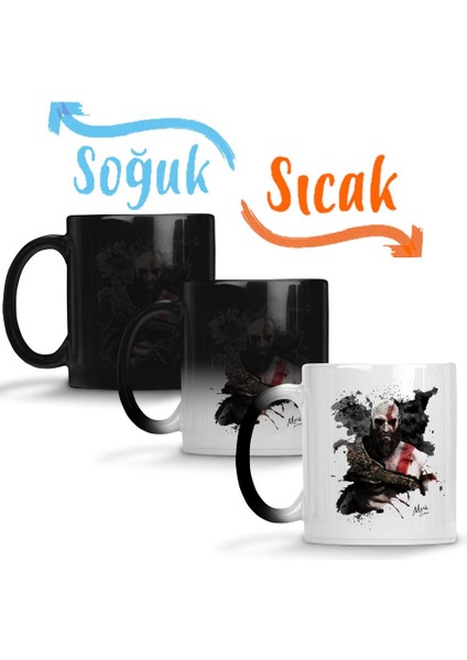Kratos God Of War Sihirli Kupa Bardak Porselen