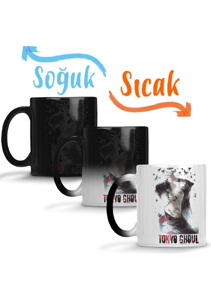 Tokyo Ghoul Uta Sihirli Kupa Bardak Porselen