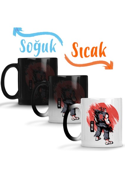 Akuma Great Demon Sihirli Kupa Bardak Porselen