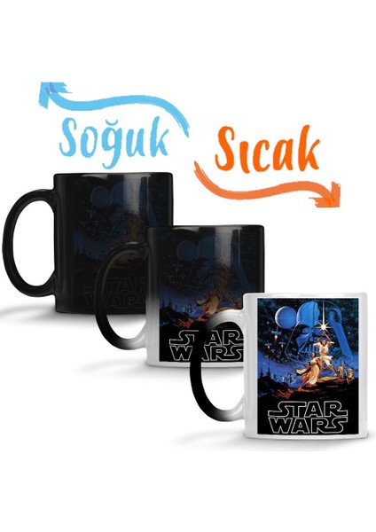 Star Wars Retro Sihirli Kupa Bardak Porselen