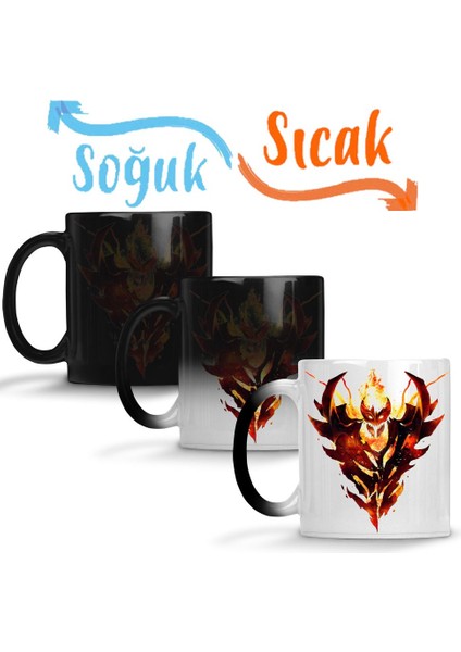 Dota 2 Shadow Demon Sihirli Kupa Bardak Porselen