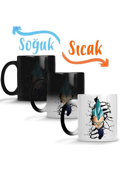 Vegeta Blue Sihirli Kupa Bardak Porselen