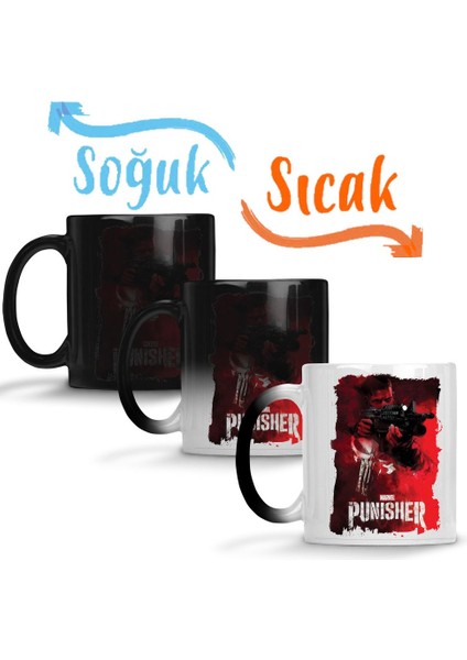 Punisher Sihirli Kupa Bardak Porselen