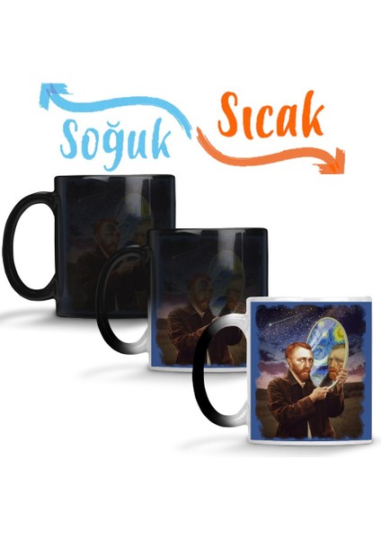 Van Gogh Sihirli Kupa Bardak Porselen