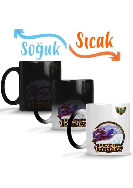 League Of Legends Gnar Lol Sihirli Kupa Bardak Porselen
