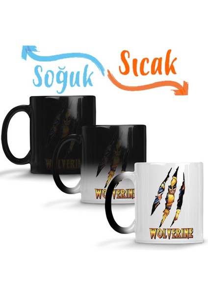 Wolverine Sihirli Kupa Bardak Porselen