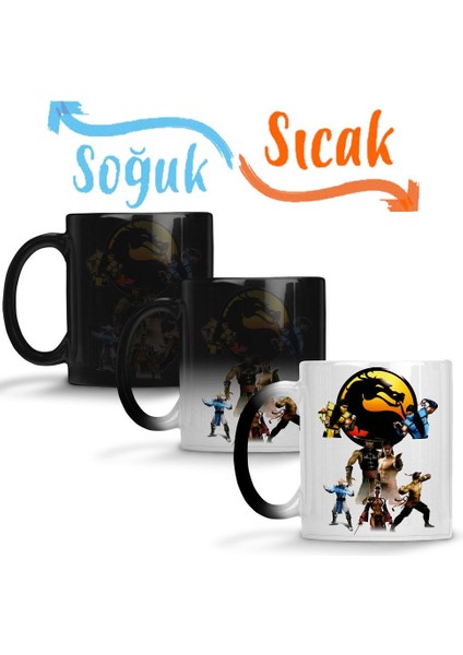 Pedido Do Cliente Mortal Kombat Sihirli Kupa Bardak Porselen
