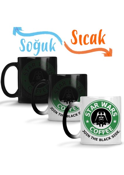 Star Wars Coffee Sihirli Kupa Bardak Porselen