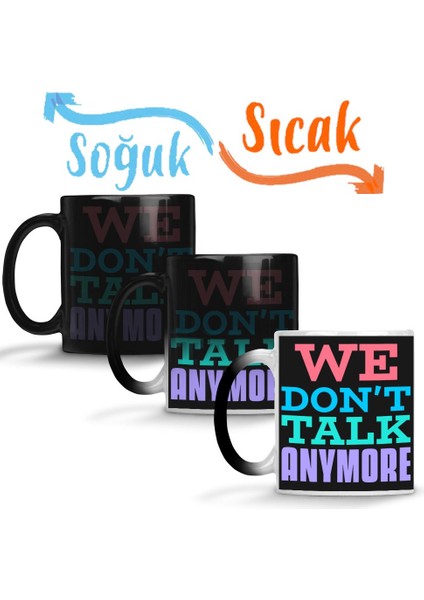 Lyric We Don't Talk Anymore Sihirli Kupa Bardak Porselen
