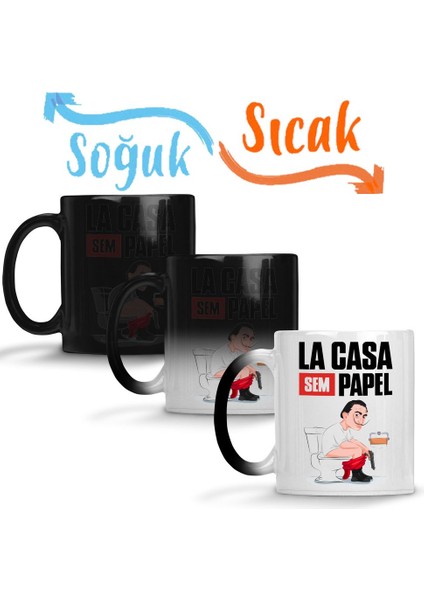 La Casa Sem Papel Sihirli Kupa Bardak Porselen