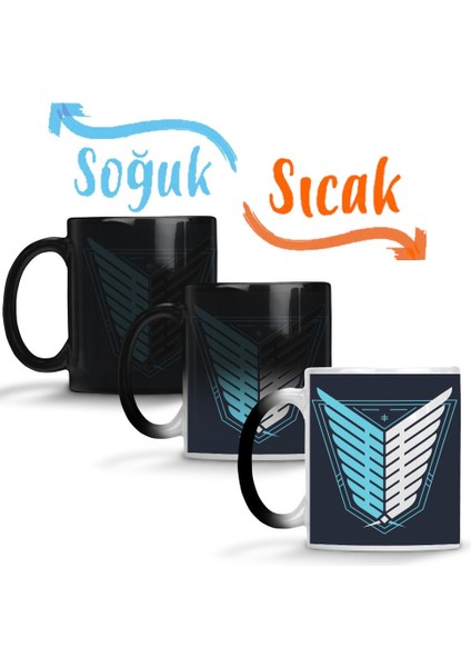Attack On Titan Wings Of Freedom Sihirli Kupa Bardak Porselen